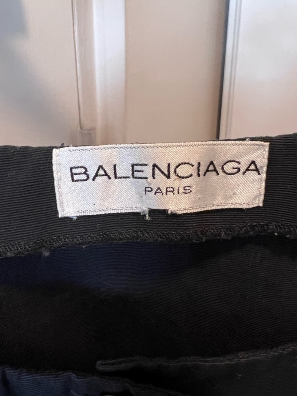 BALENCIAGA Cotton Colorblock Drawstring Dress Paris Made in France - Picture 5 of 7